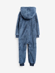 Navy Fleece All-In-One (3-16yrs) - Image 2 of 3
