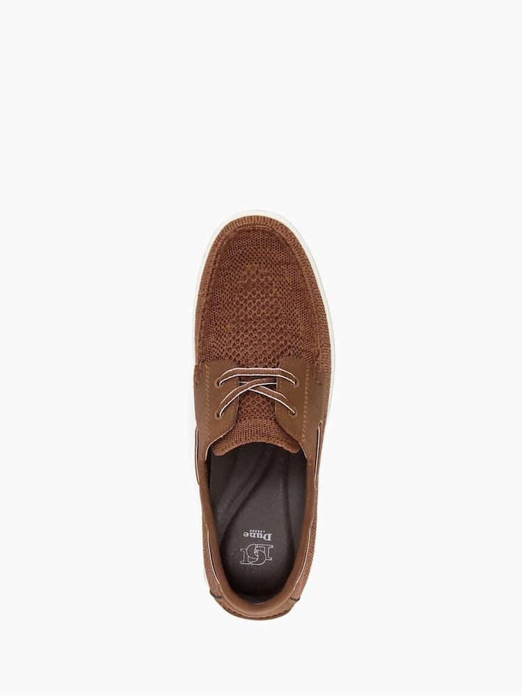 Dune London Brown Burnner Knitted Boat Shoes - Image 6 of 6