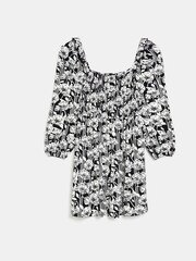 River Island Petite Shirred Front Black Mini Skirt - Image 5 of 5