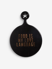 Rockett St George Black Food is My Love Language Wood Serveboard - Image 3 of 3