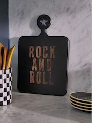 Rockett St George Black Rock & Roll Wood Serveboard - Image 1 of 2