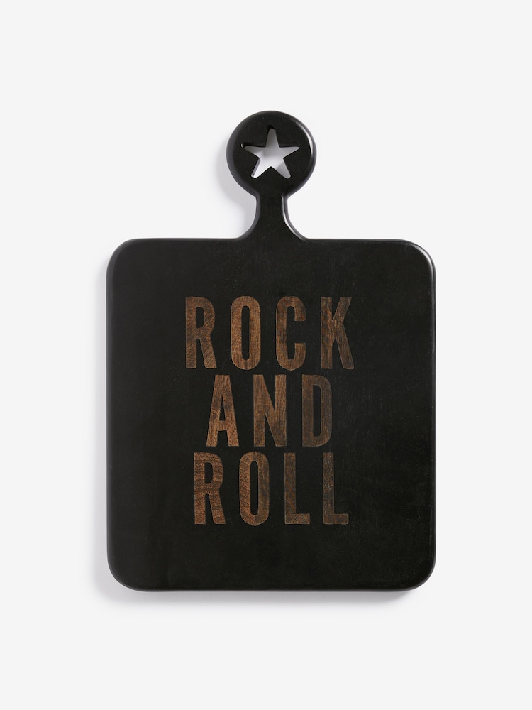 Rockett St George Black Rock & Roll Wood Serveboard - Image 2 of 2