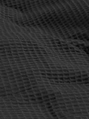 Charcoal Grey Waffle Duvet Cover and Pillowcase Set - Image 3 of 3