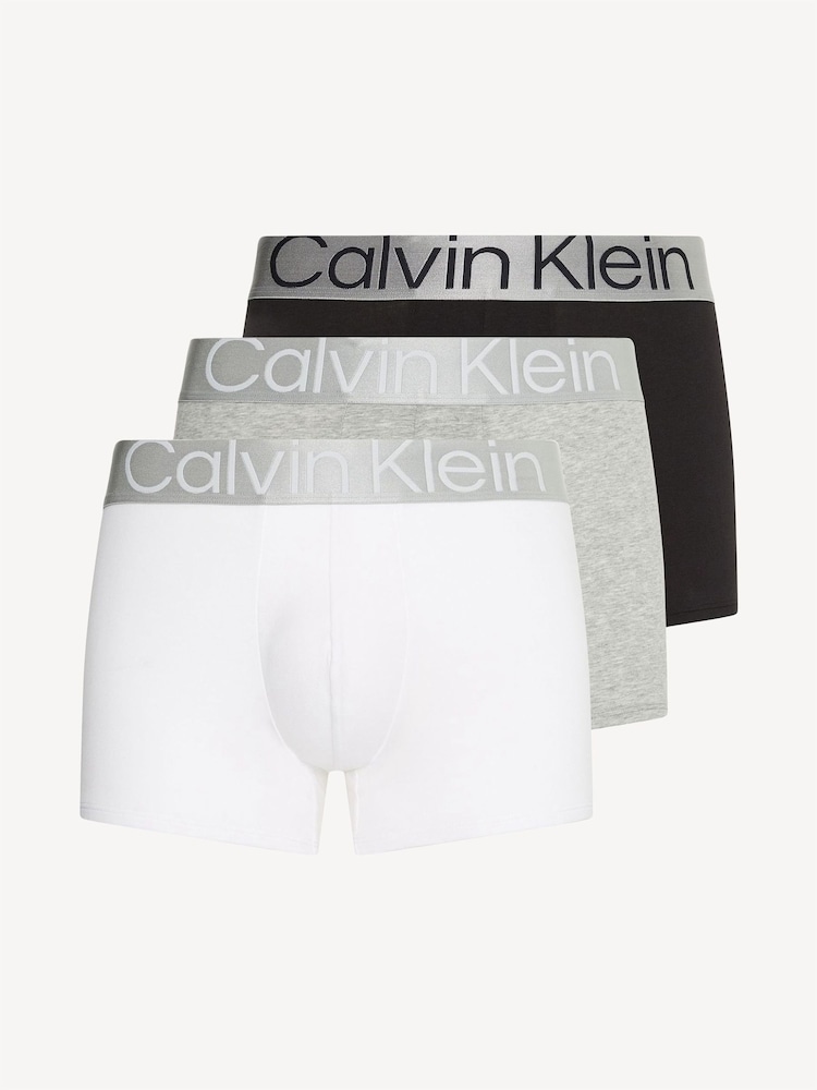 Calvin Klein Grey Steel Boxers 3 Pack - Image 1 of 3
