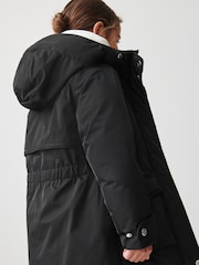 Clarks Black Waterproof Girls Parka Coat - Image 11 of 19