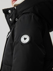 Clarks Black Waterproof Girls Parka Coat - Image 12 of 19