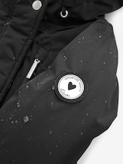 Clarks Black Waterproof Girls Parka Coat - Image 19 of 19