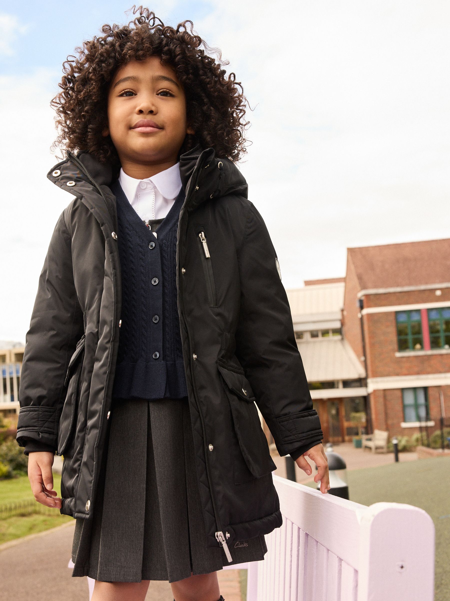 Buy Clarks Black Waterproof Girls Parka Coat from the Next UK online shop