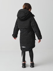 Clarks Black Waterproof Girls Parka Coat - Image 8 of 19