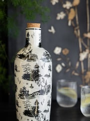 Rockett St George Black/White Willow Toile Bottle Vase - Image 1 of 10