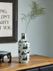Rockett St George Black/White Willow Toile Bottle Vase - Image 10 of 10
