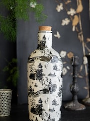 Rockett St George Black/White Willow Toile Bottle Vase - Image 4 of 10