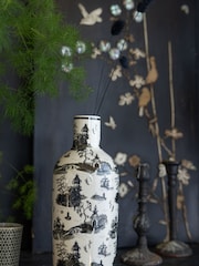 Rockett St George Black/White Willow Toile Bottle Vase - Image 5 of 10
