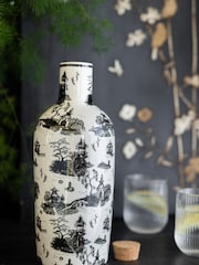 Rockett St George Black/White Willow Toile Bottle Vase - Image 6 of 10