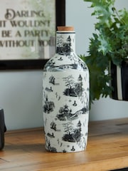 Rockett St George Black/White Willow Toile Bottle Vase - Image 9 of 10