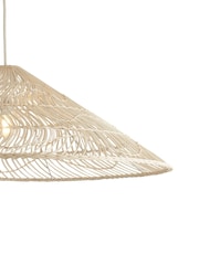 Searchlight Natural Connie Cone Shaped Rattan Shade - Image 3 of 3