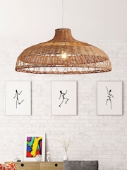 Searchlight Natural Hatti Rattan Lamp Shade - Image 1 of 3