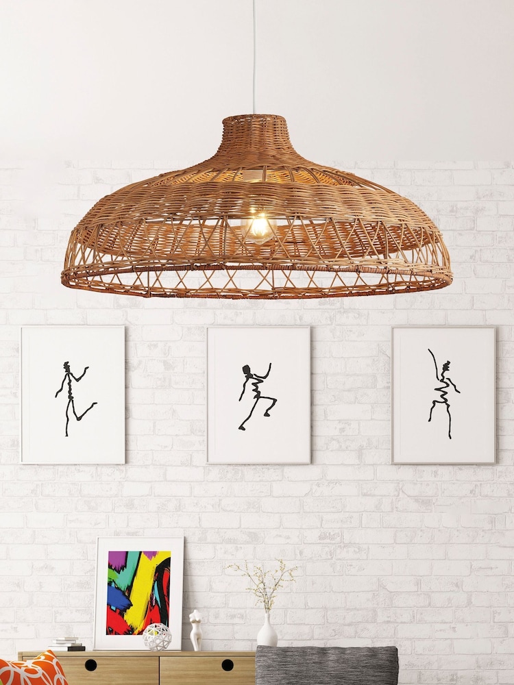 Searchlight Natural Hatti Rattan Lamp Shade - Image 1 of 3