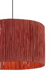 Searchlight Pink Willow Raffia Lamp Shade - Image 3 of 3