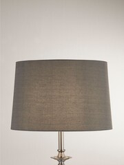 Searchlight Dawn Grey Tapered Linen Shade - Image 2 of 4