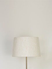 Searchlight Natural Dawn Taupe Tapered Linen Shade - Image 2 of 4
