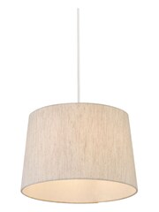 Searchlight Natural Dawn Taupe Tapered Linen Shade - Image 3 of 4