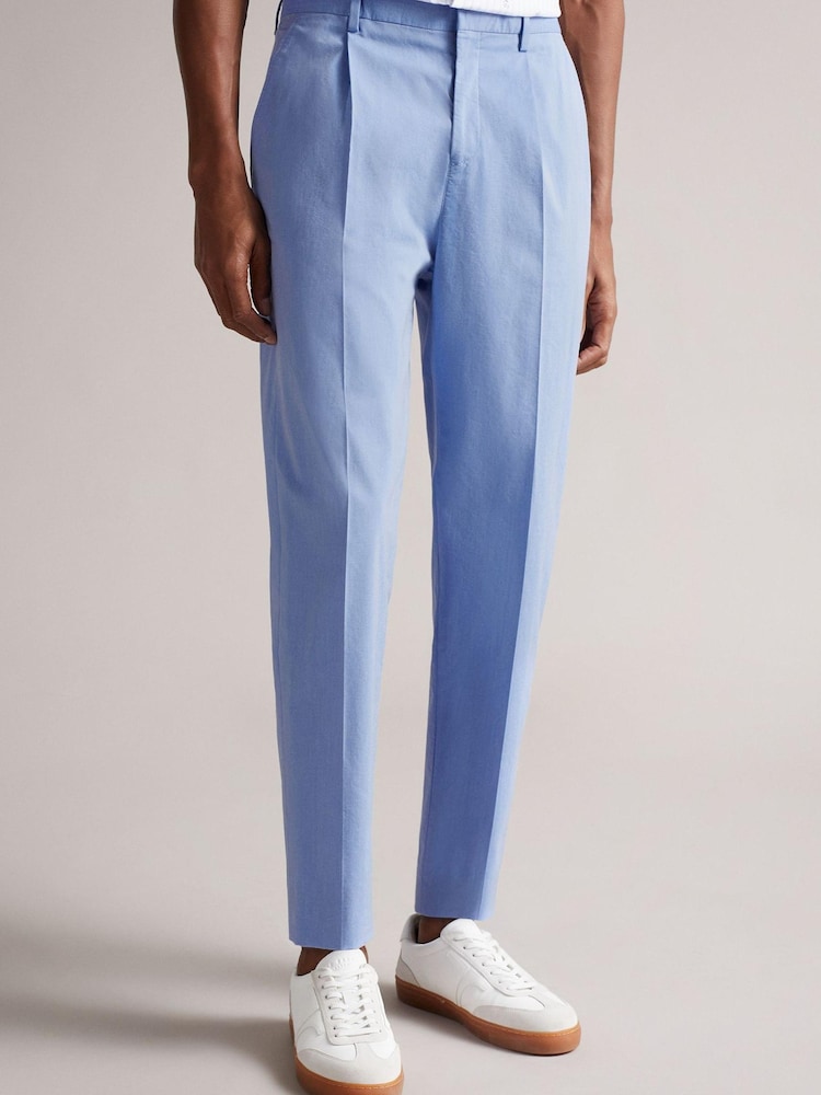 Ted Baker Madron Darnley Fit Baumwollhose, Blau - Bild 1 von 5 Ted Baker Madron Darnley Fit Baumwollhose, Blau - Bild 1 von 5