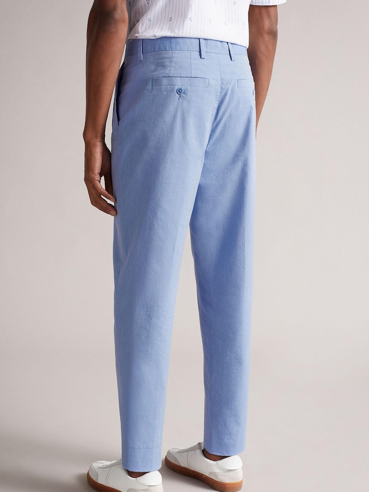 Ted Baker Madron Darnley Fit Baumwollhose, Blau - Bild 2 von 5 Ted Baker Madron Darnley Fit Baumwollhose, Blau - Bild 2 von 5