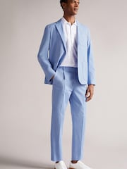 Ted Baker Madron Darnley Fit Baumwollhose, Blau - Bild 3 von 5