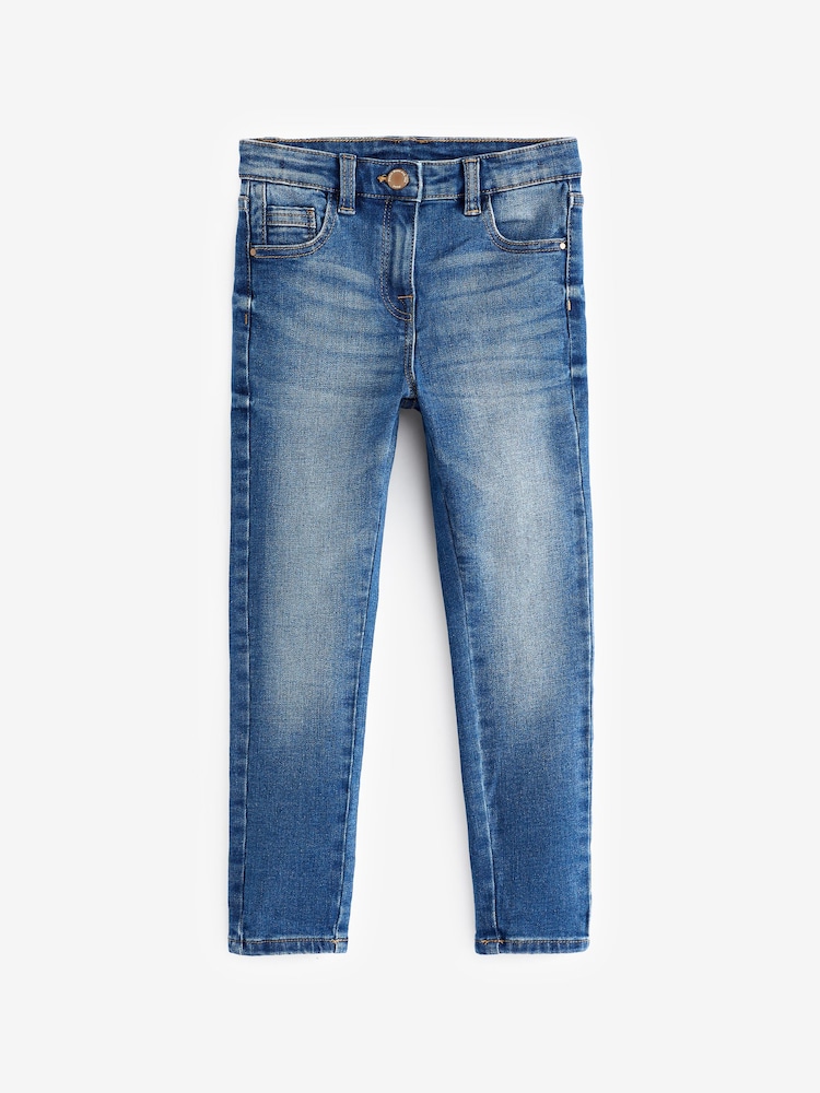 Mid Blue Regular Fit Skinny Jeans (3-16yrs) - Image 1 of 3