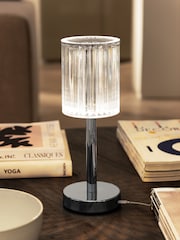 Chrome Albus Rechargeable Ambient Wireless Table Lamp - Image 1 of 1