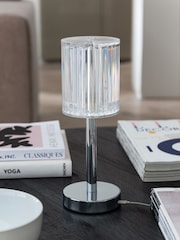 Brushed Nickel Albus Rechargeable Ambient Wireless Table Lamp - Image 1 of 5