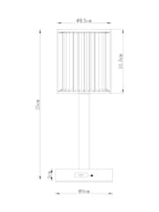 Brushed Nickel Albus Rechargeable Ambient Wireless Table Lamp - Image 3 of 5