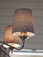 5 Pack Light Grey Tweedy Plain Candle Light Shades - Image 3 of 5