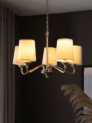 5 Pack Neutral Velvet Candle Light Shades - Image 1 of 4