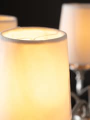 5 Pack Neutral Velvet Candle Light Shades - Image 3 of 4
