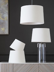 Neutral Velvet Easy Fit Shade Ceiling Light - Image 2 of 5
