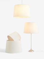 Neutral Velvet Easy Fit Shade Ceiling Light - Image 5 of 5
