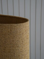Ochre Yellow Oval Tweedy Plain Light Shade - Image 4 of 5