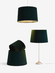 Green Velvet Easy Fit Shade Ceiling Light - Image 6 of 6