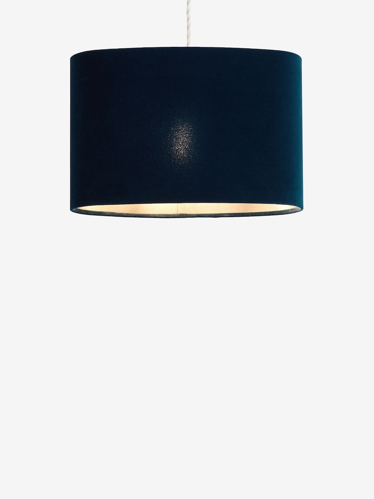 Navy Blue Oval Velvet Light Shade - Image 5 of 5
