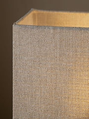 Neutral Rectangular Tweedy Plain Light Shade - Image 3 of 5