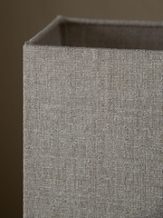 Neutral Rectangular Tweedy Plain Light Shade - Image 4 of 5