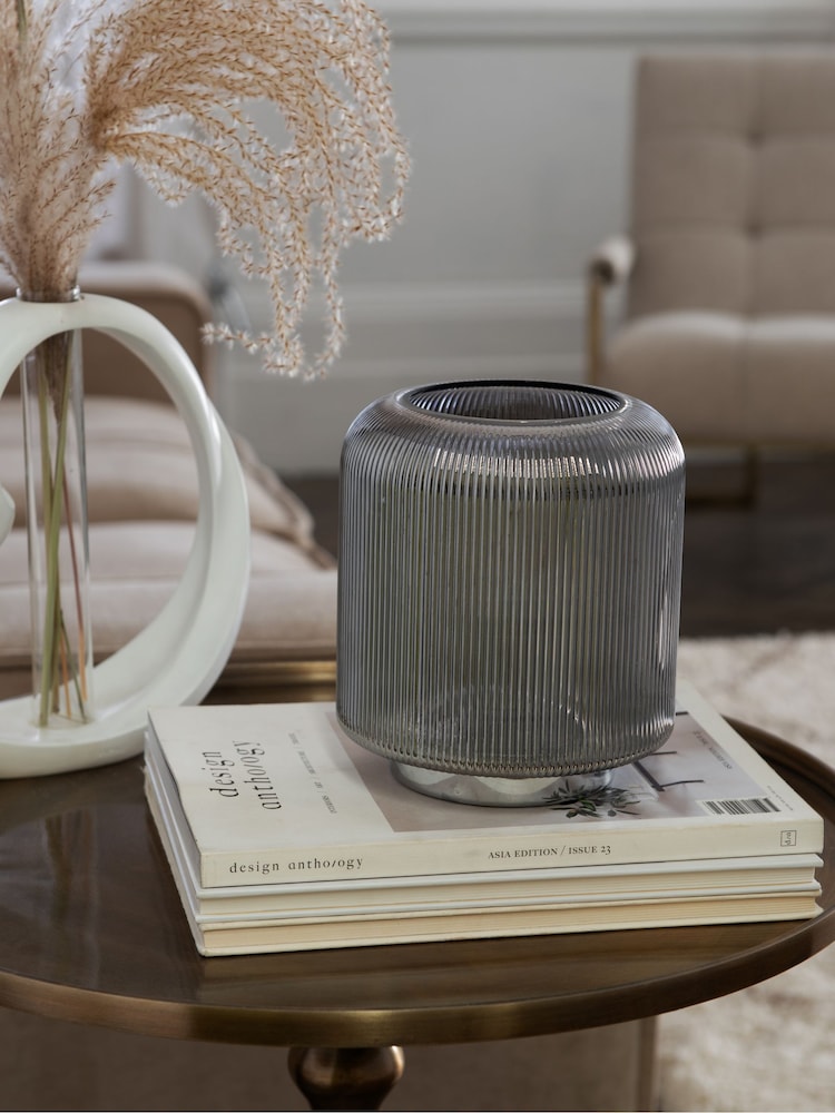 Smoke Grey Evie Battery Operated Ambient Lamp - Image 2 of 7