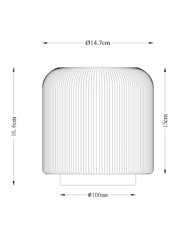 Smoke Grey Evie Battery Operated Ambient Lamp - Image 8 of 8
