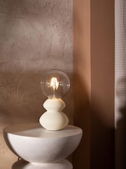 Ivory Cream Hera Table Lamp - Image 1 of 4