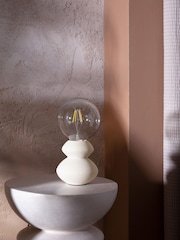 Ivory Cream Hera Table Lamp - Image 2 of 4