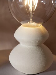 Ivory Cream Hera Table Lamp - Image 3 of 4