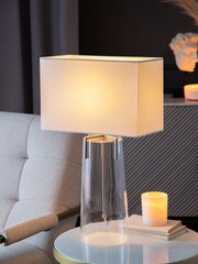 Neutral Rectangular Velvet Light Shade - Image 1 of 5