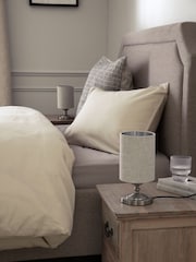 Brushed Chrome Burford Bedside Table Lamp - Image 2 of 6